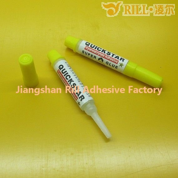 Instant Super Glue is a kind of colorless and clean liquid,