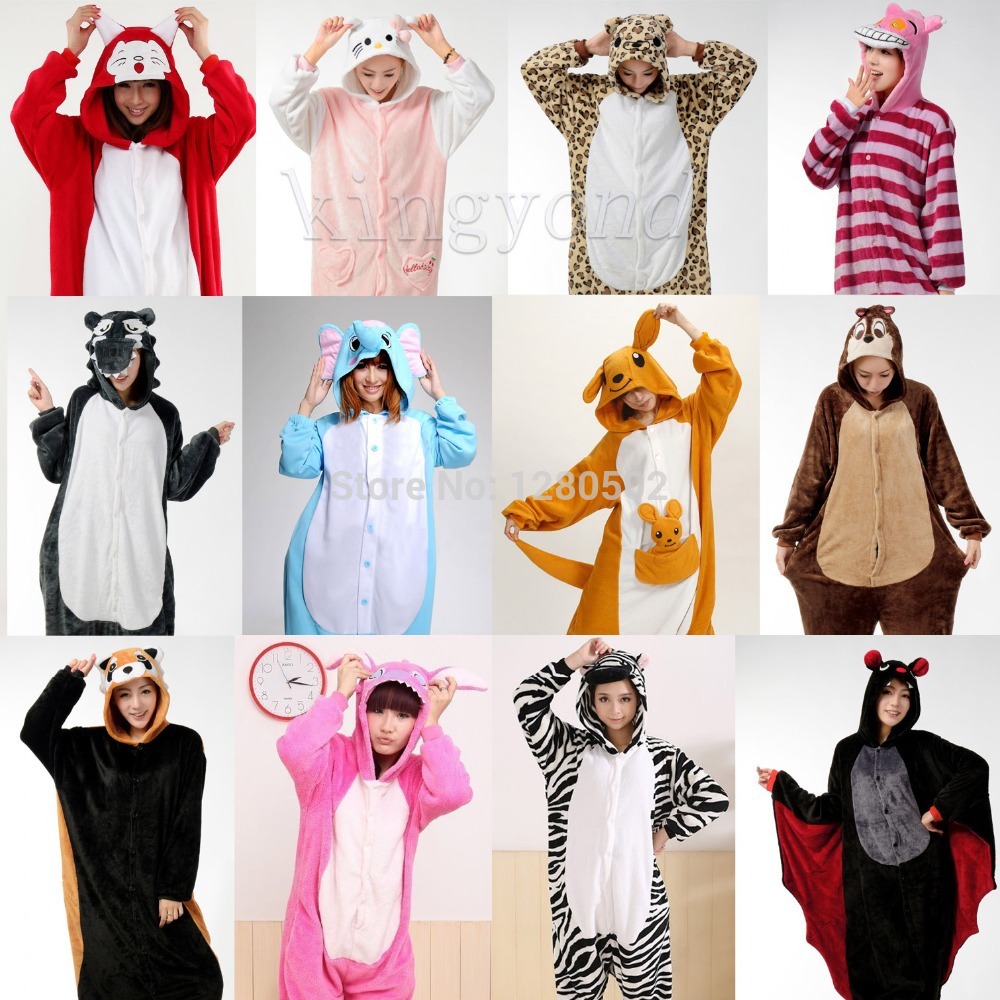 Winter Unisex Adult Pajamas Cosplay Costume Animal...