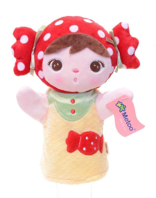 Adorable Soft Big Red Candy Plush Preschool Hand Puppet Doll Toy 10\'\'Brand New #LNF
