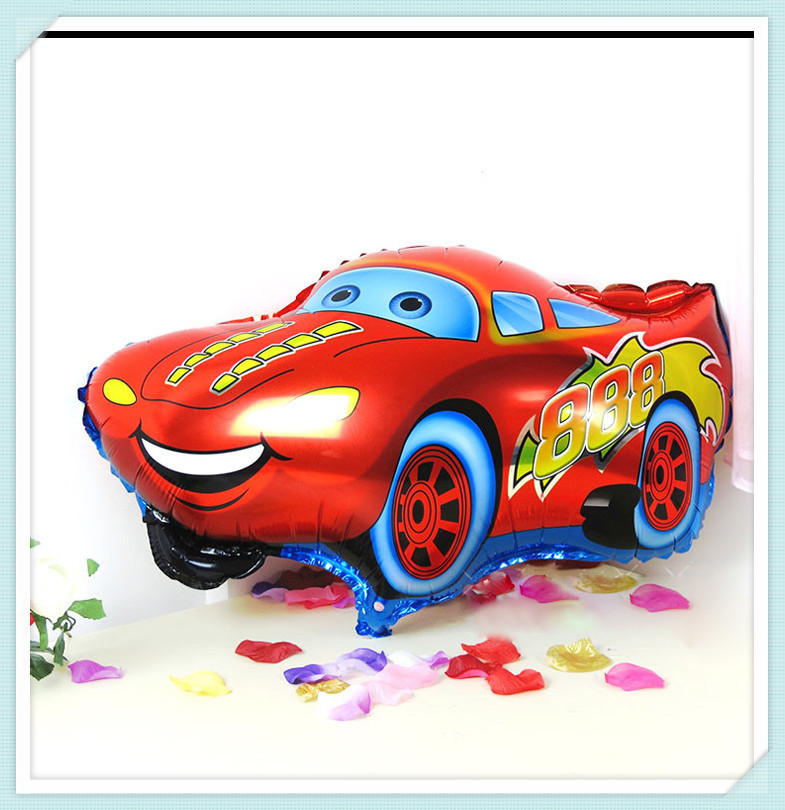 1PC Free Shipping Good Quality Red Color Car Foil Balloon&Helium Balloon Cartoon Car Balloons Wedding or Birthday Decoration Toy