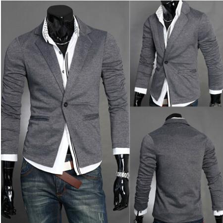 2015 spring new fashion simple one button suit bla...